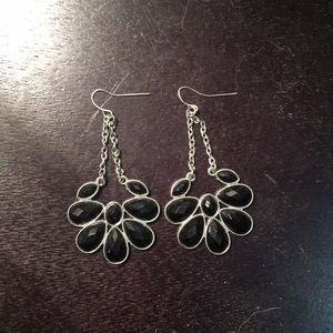 *3 for $35!*  Silver and Black Earrings